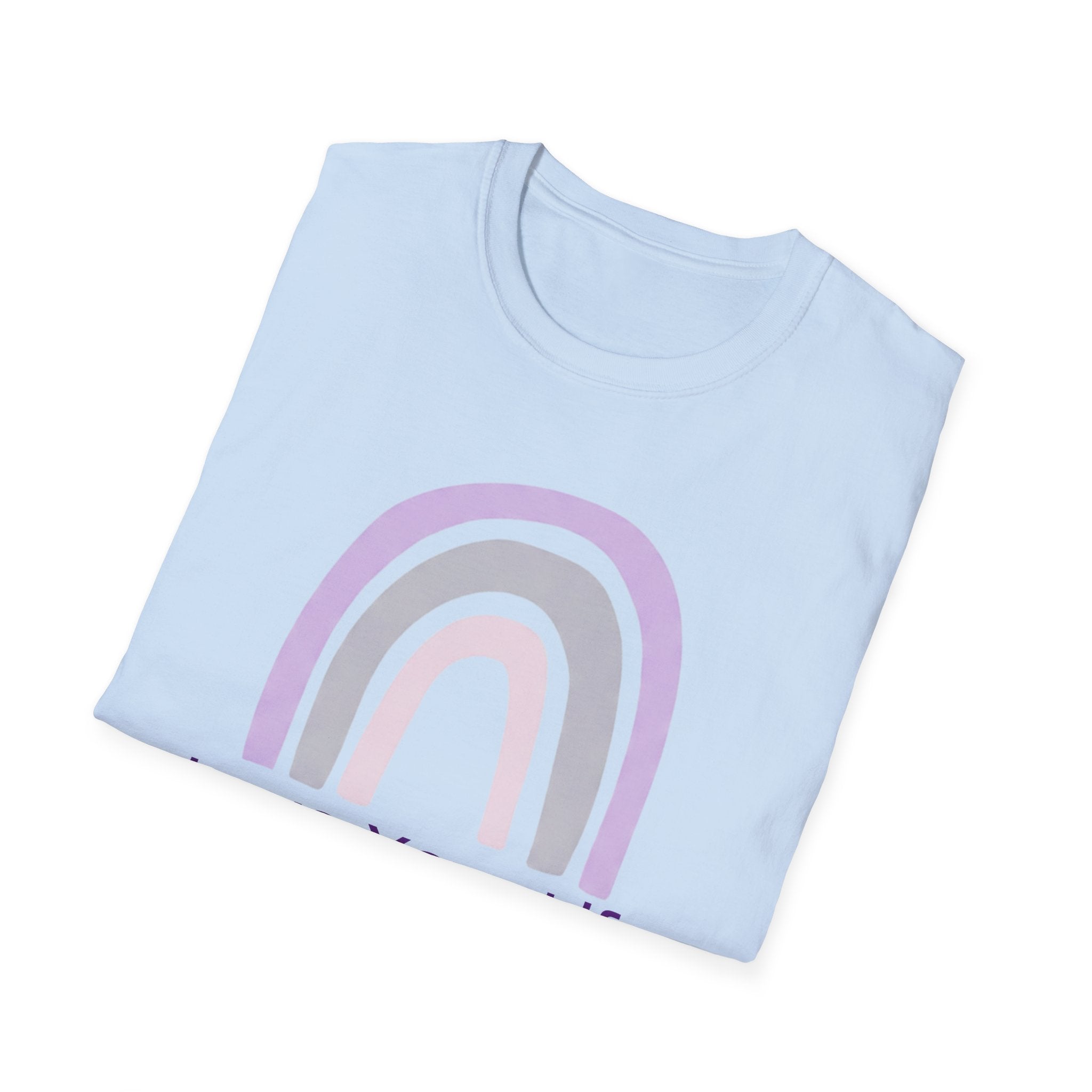 Love Your Life Rainbow T-Shirt — Pastel Positive Affirmation Tee