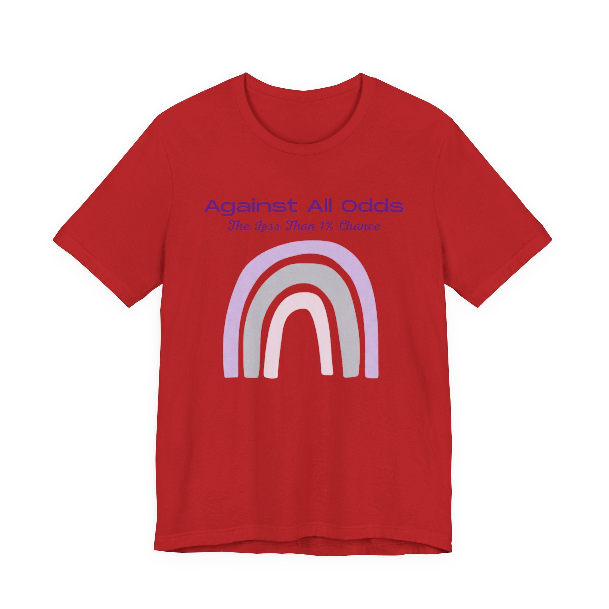 Against All Odds Rainbow Tee – Inspirational Pastel Graphic Shirt
