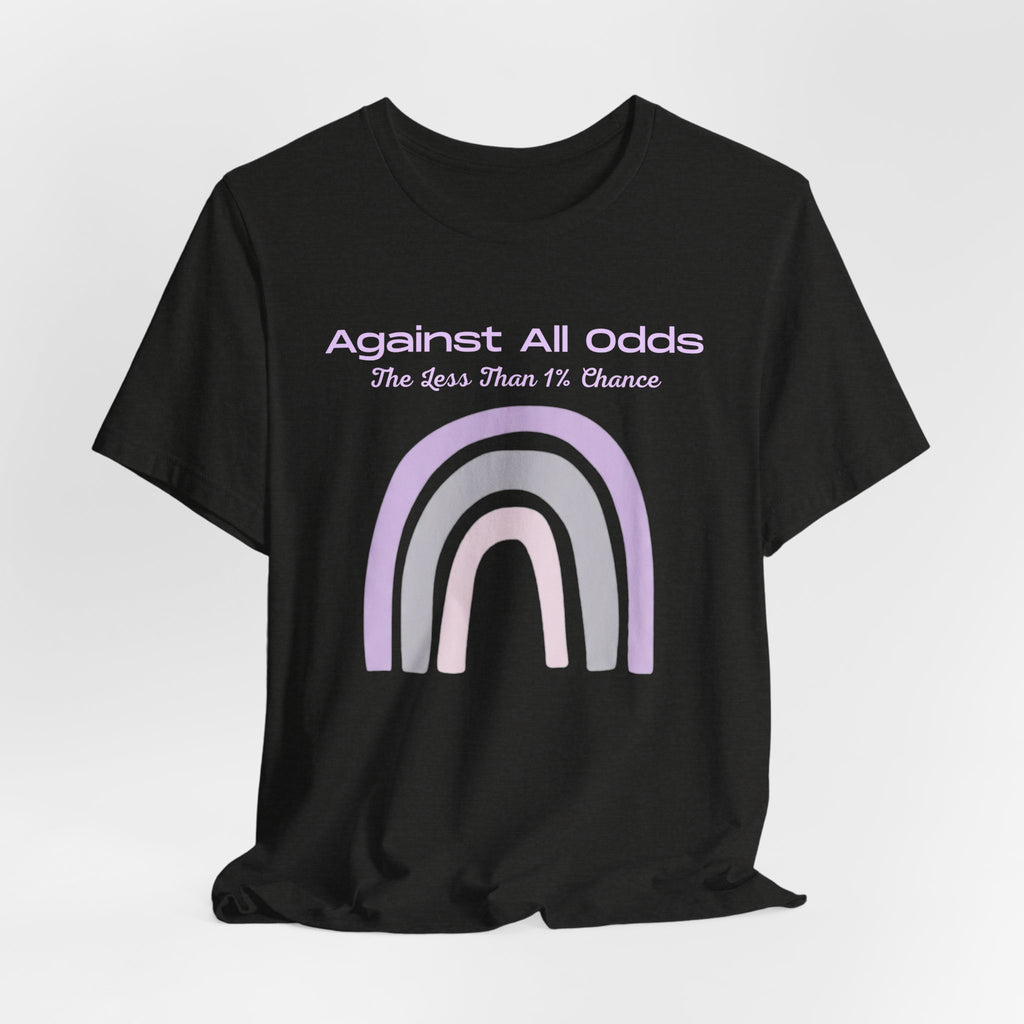 Against All Odds Rainbow Tee — Pastel Inspirational Graphic T-Shirt