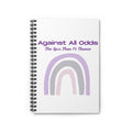 Against All Odds rainbow notebook | Spiral Ruled Notebook