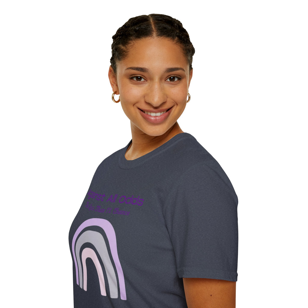 Against All Odds Rainbow T-Shirt – Inspirational 'The Less Than 1% Chance' Design