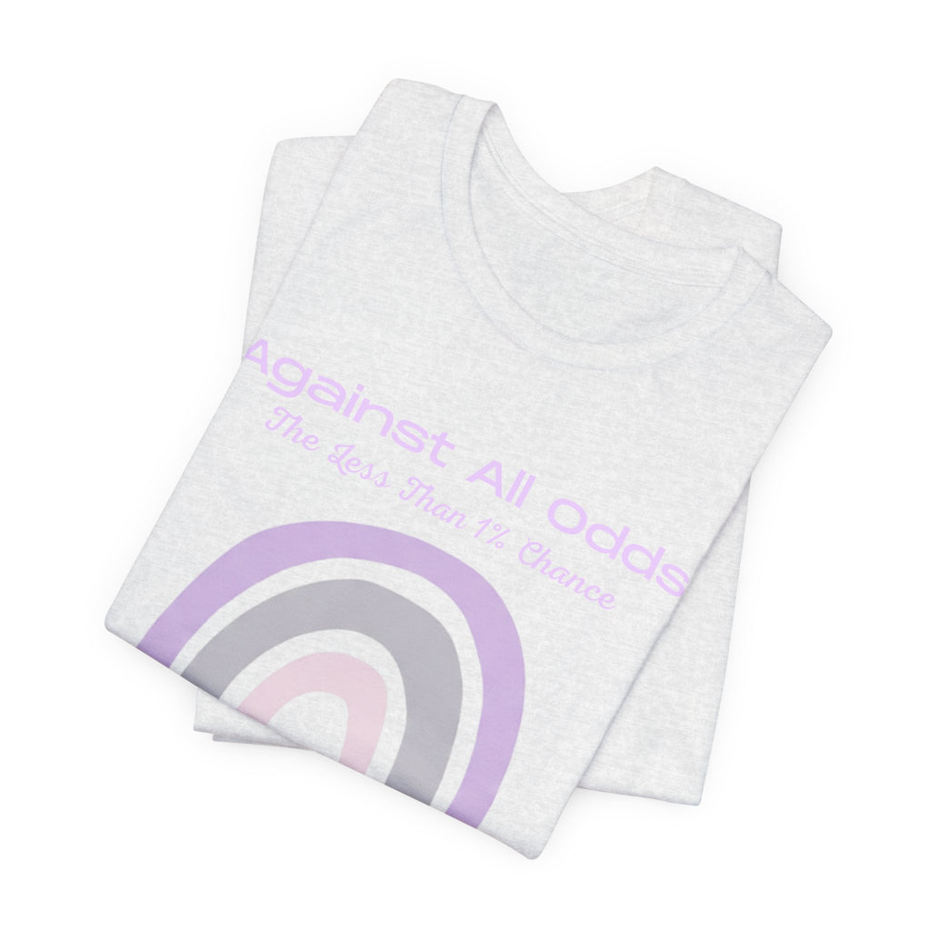 Against All Odds Rainbow Tee — Pastel Inspirational Graphic T-Shirt