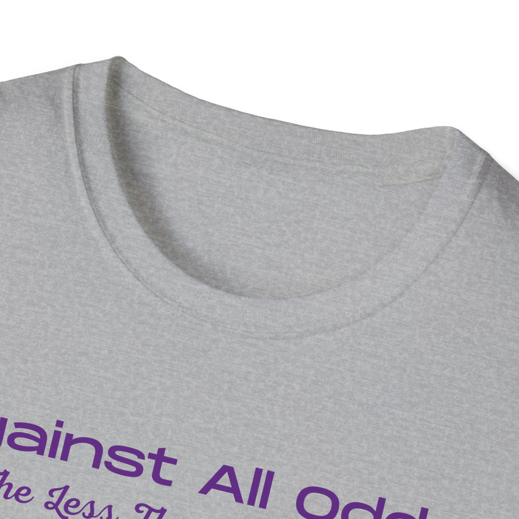 Against All Odds Rainbow T-Shirt – Inspirational 'The Less Than 1% Chance' Design