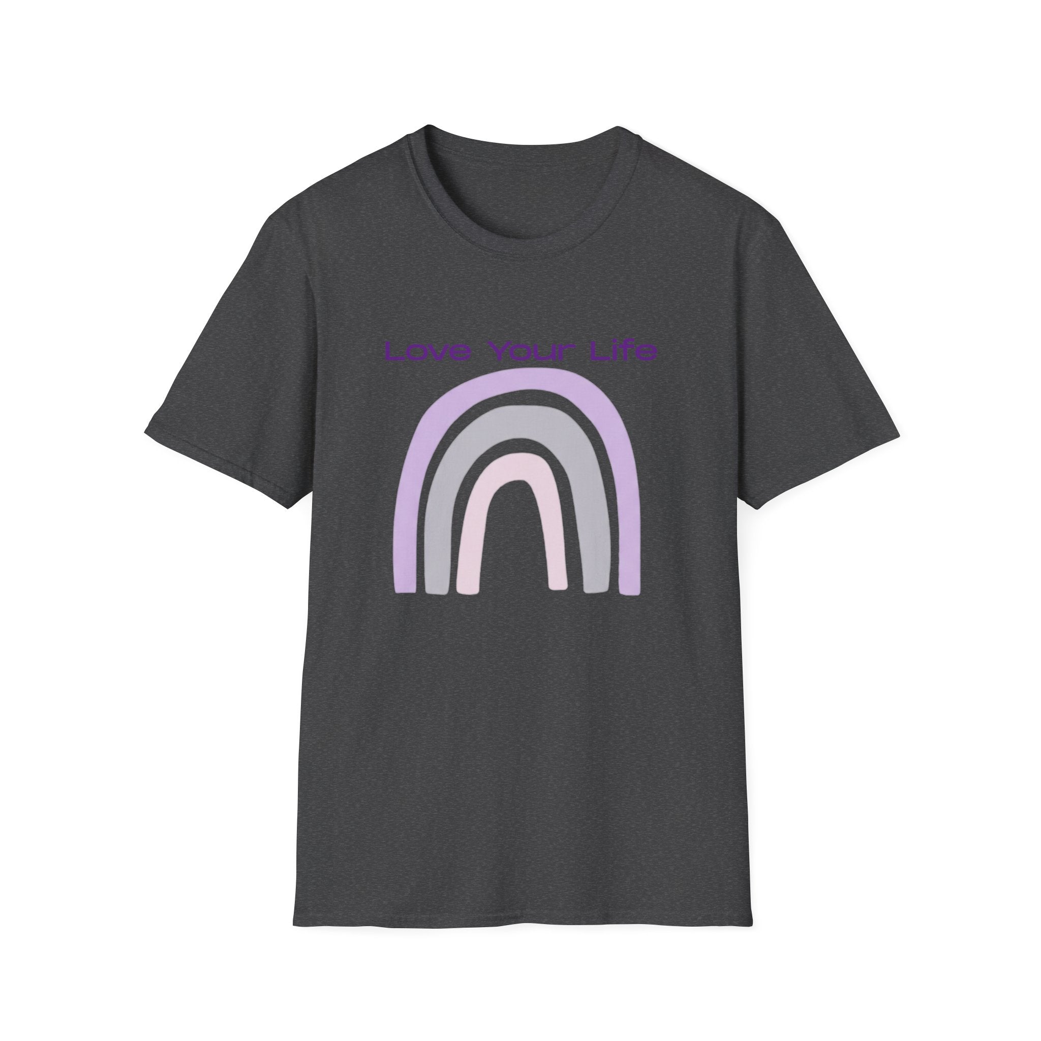 Love Your Life Rainbow T-Shirt — Soft Pastel Everyday Tee