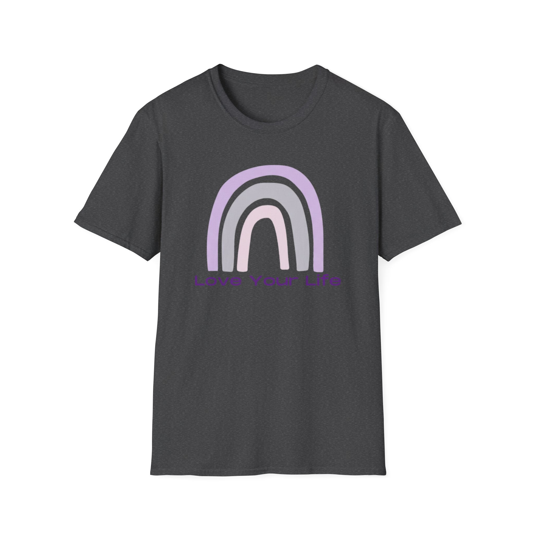 Love Your Life Rainbow T-Shirt — Pastel Positive Affirmation Tee