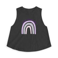 Love Your Life Rainbow Crop Top — Positive Message Women's Tank