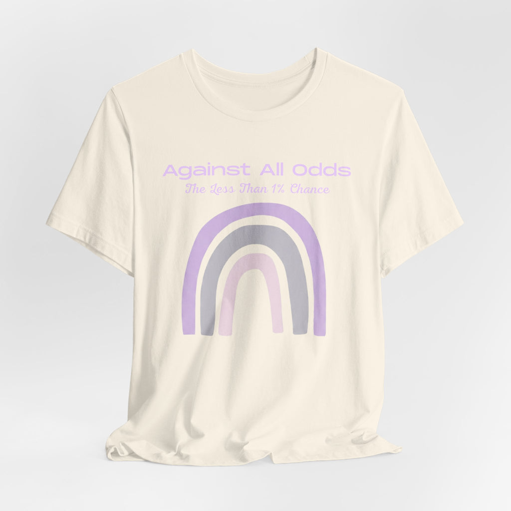 Against All Odds Rainbow Tee — Pastel Inspirational Graphic T-Shirt