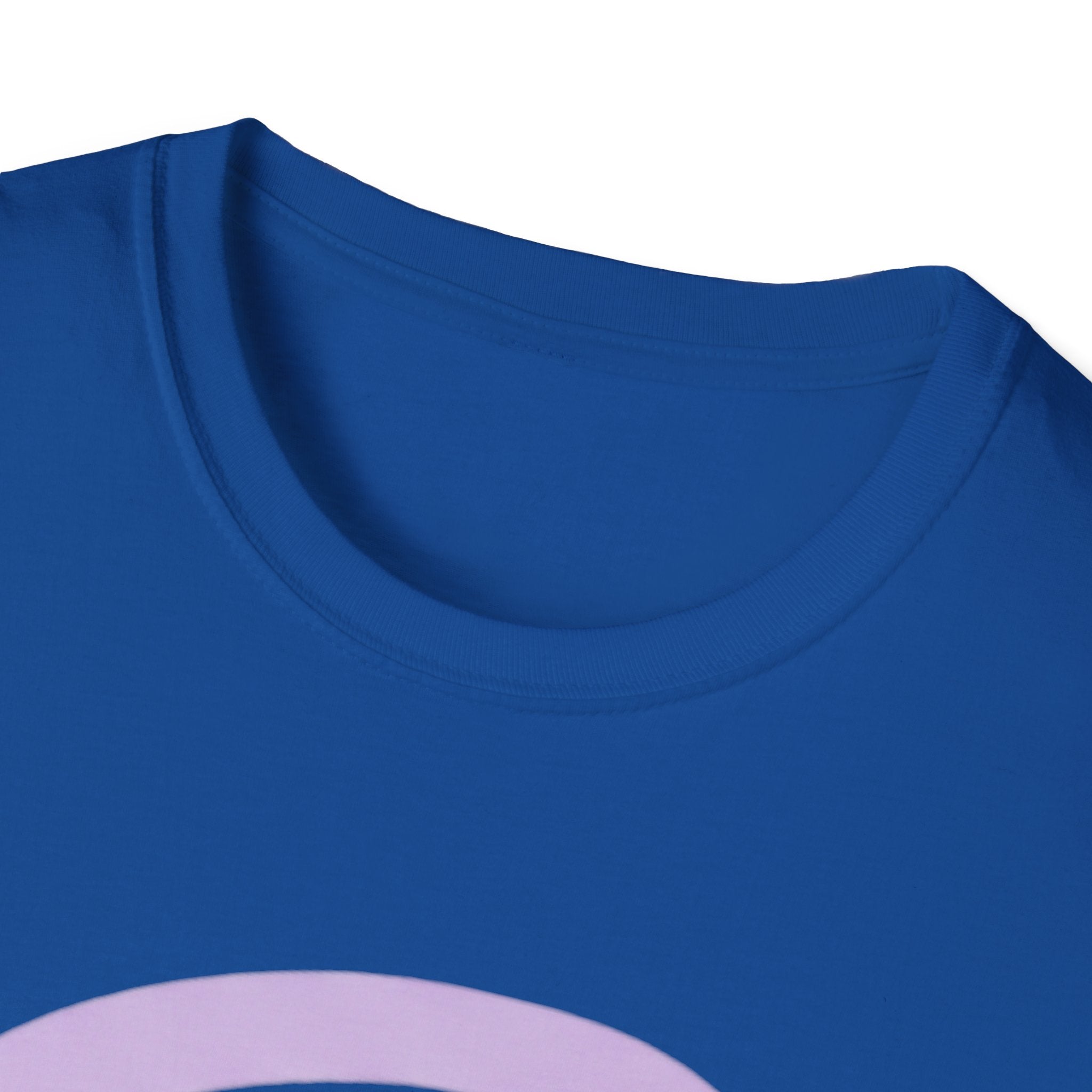 Pastel Rainbow T-Shirt — Minimal Lavender & Grey Rainbow Tee