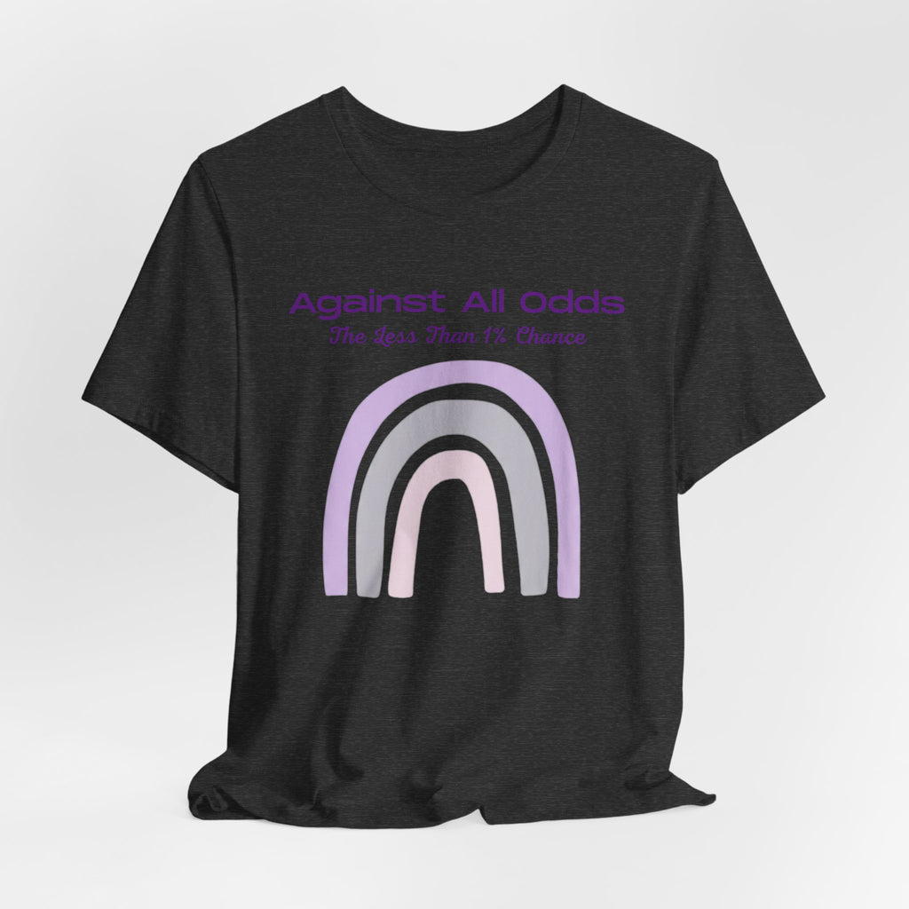 Against All Odds Rainbow Tee – Inspirational Pastel Graphic Shirt