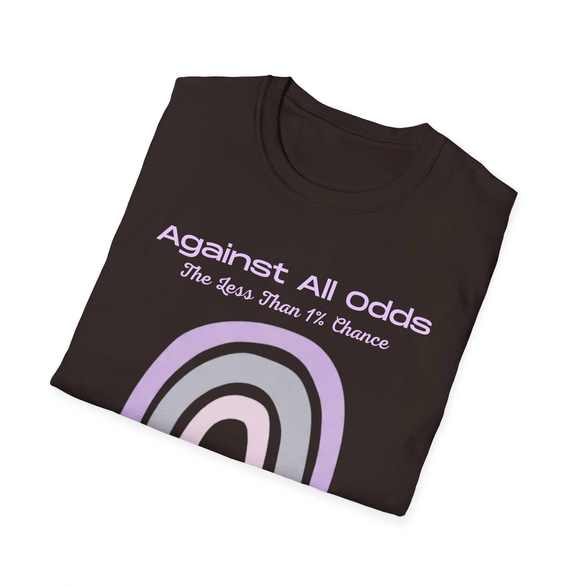 Against All Odds Rainbow T-Shirt — Pastel Inspirational Tee