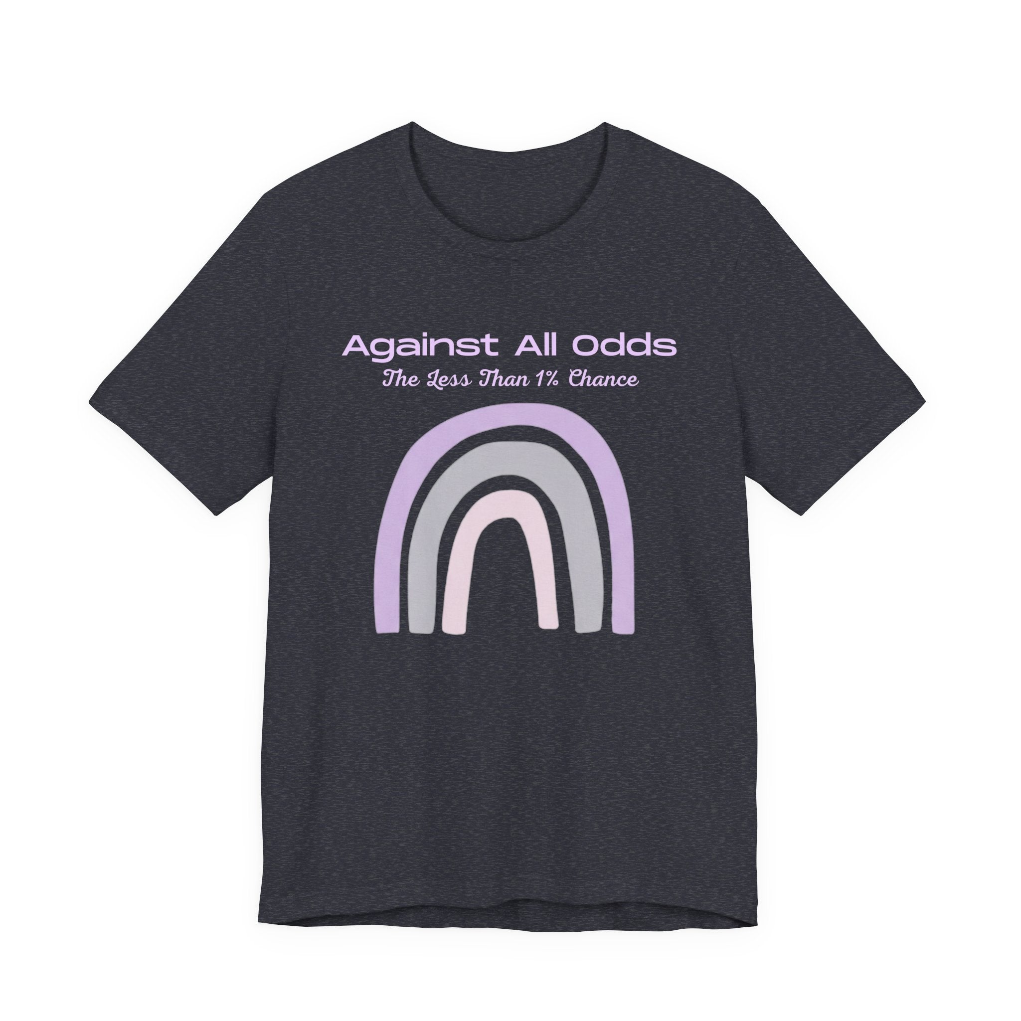 Against All Odds Rainbow Tee — Pastel Inspirational Graphic T-Shirt