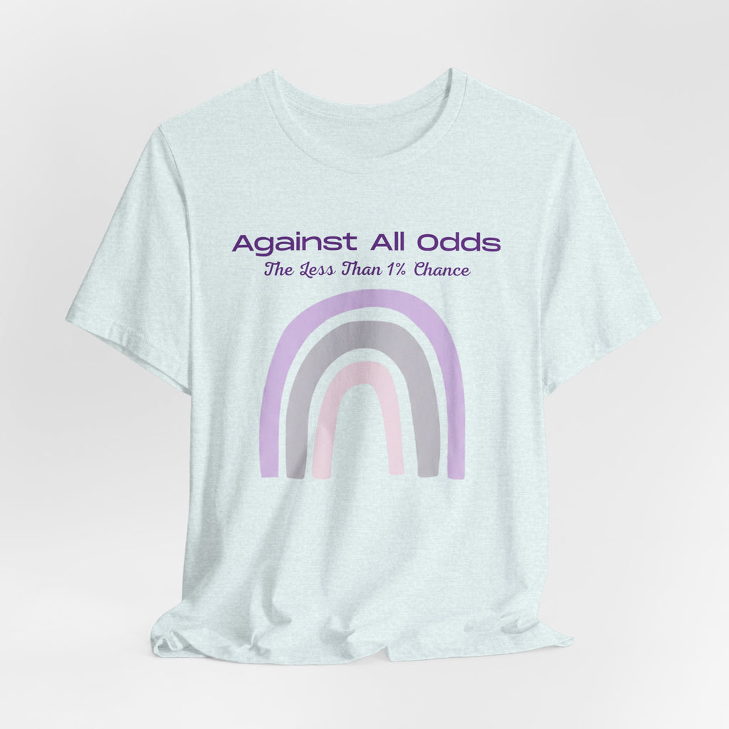 Against All Odds Rainbow Tee – Inspirational Pastel Graphic Shirt