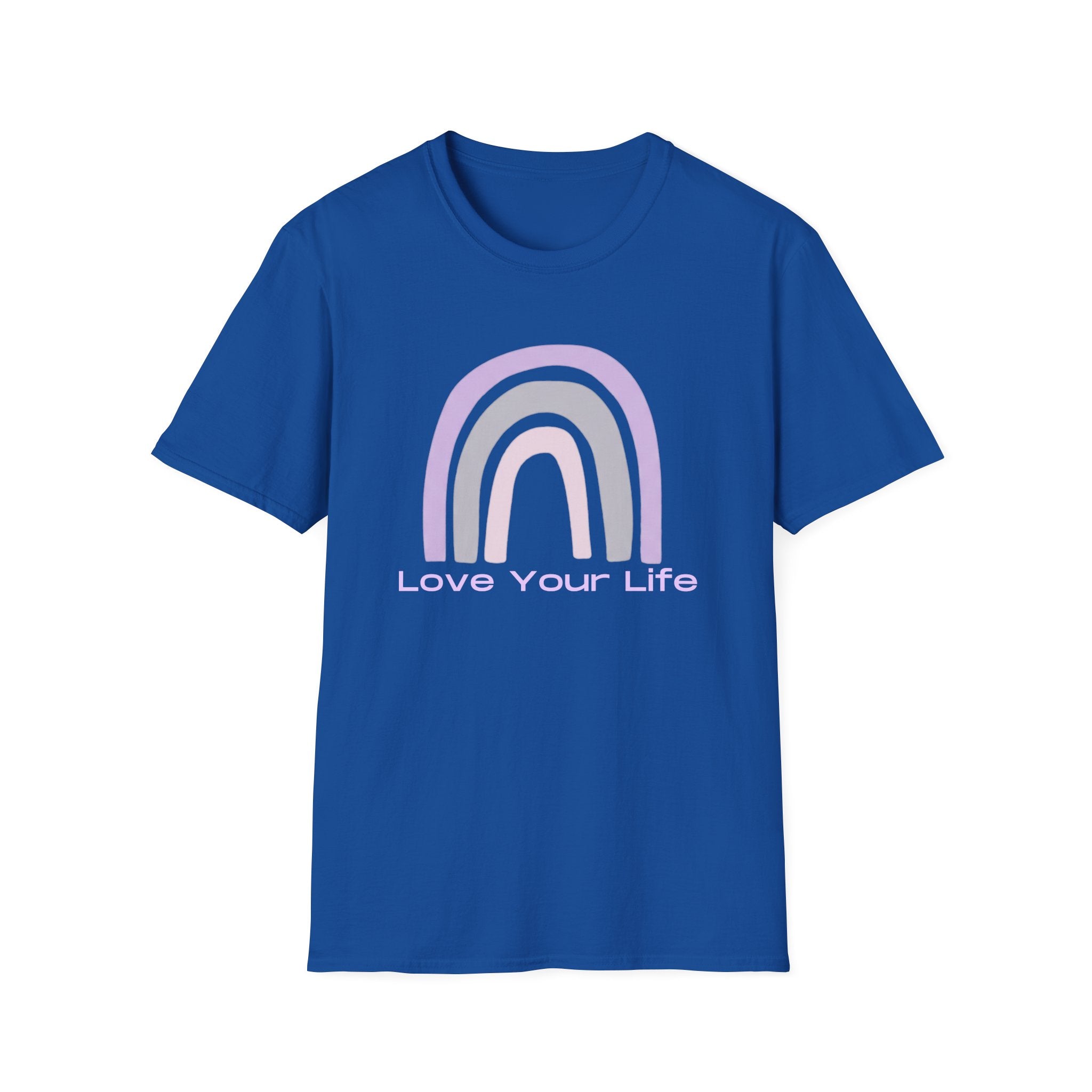 Love Your Life Rainbow T-Shirt — Pastel Inspirational Tee