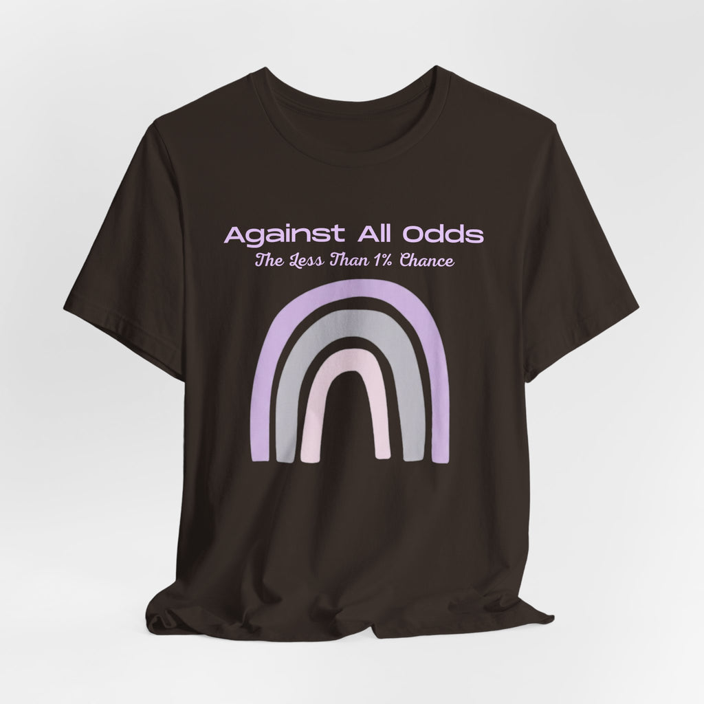 Against All Odds Rainbow Tee — Pastel Inspirational Graphic T-Shirt