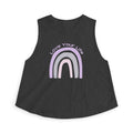Love Your Life Rainbow Crop Top — Pastel Positive Women's Tank