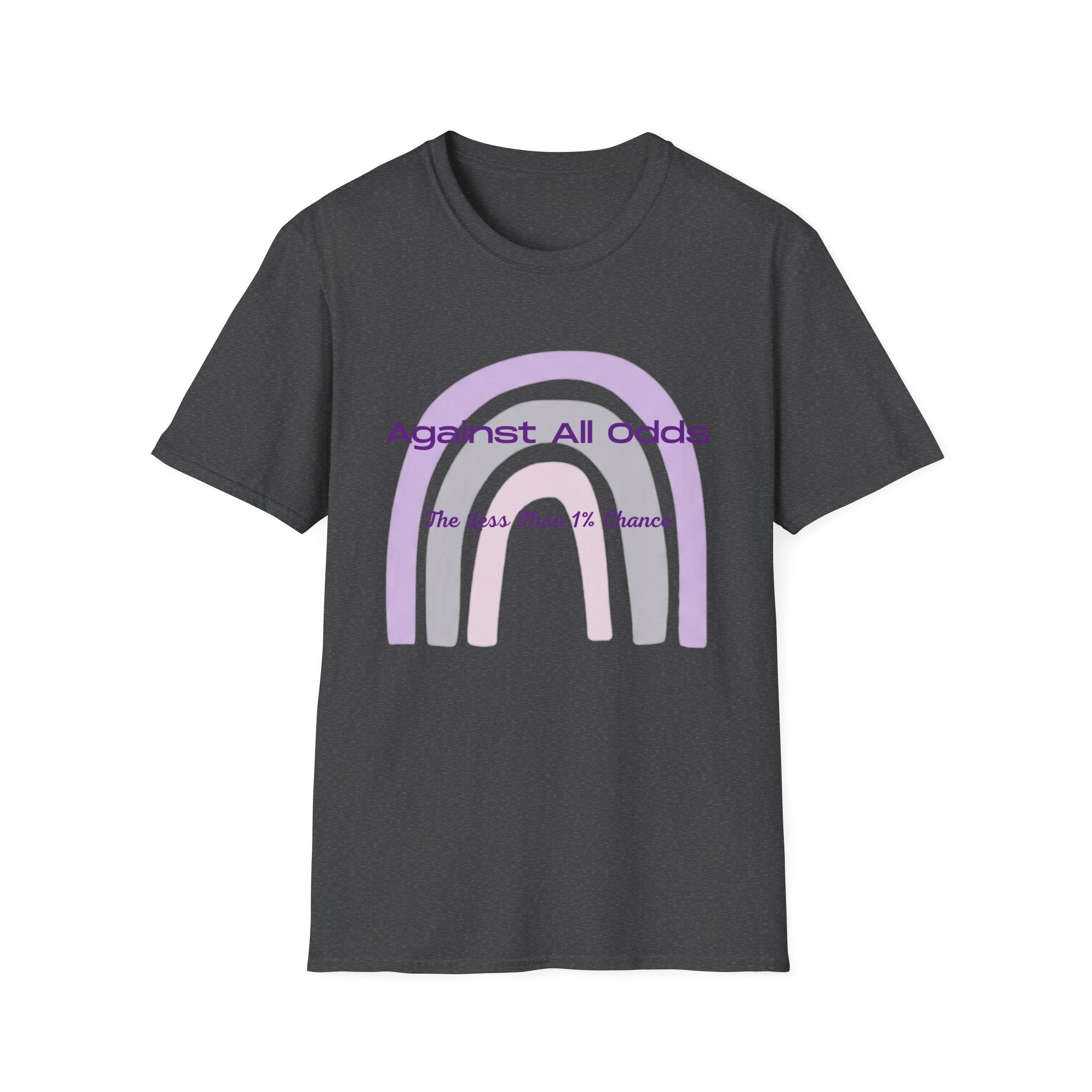 Against All Odds Rainbow T-Shirt — 'The Less Than 1% Chance' Inspirational Tee